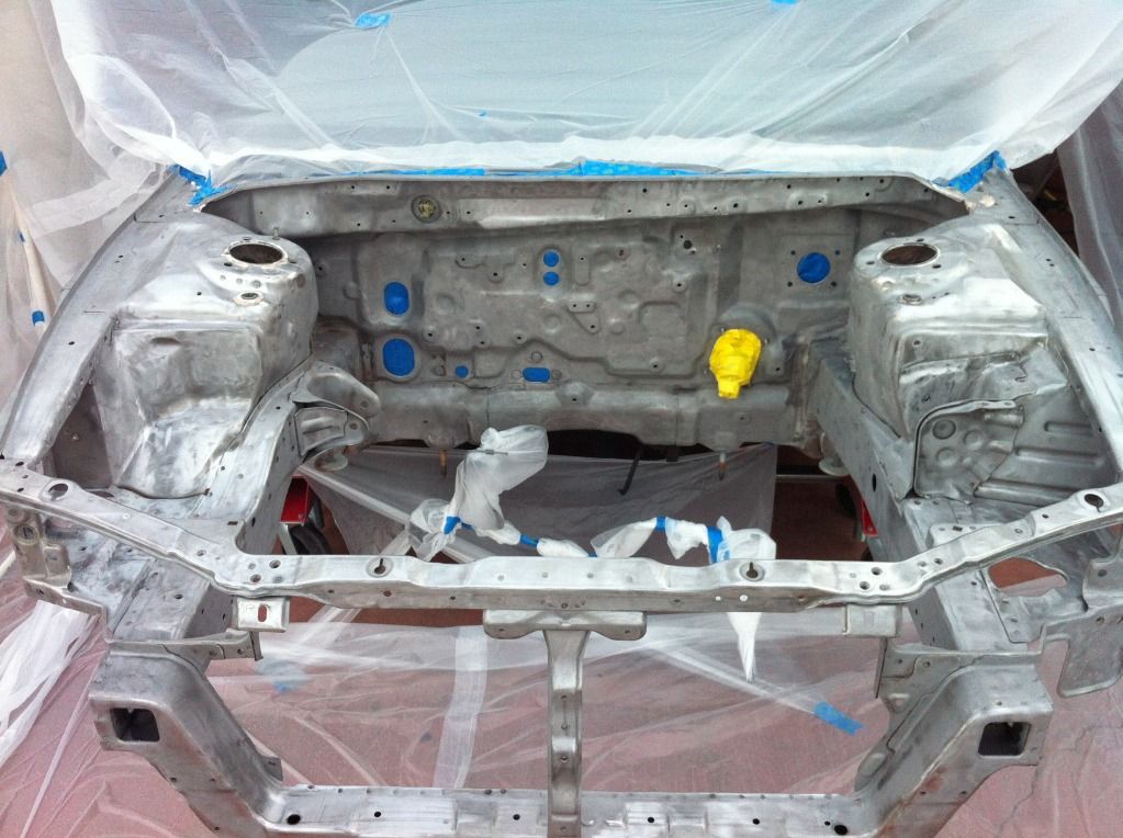 Epoxy Primer on Engine Bay (Pics) • How to Paint Your Own Car, Auto